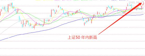 上证50大暴涨概念股,上证50创下近五年的新高