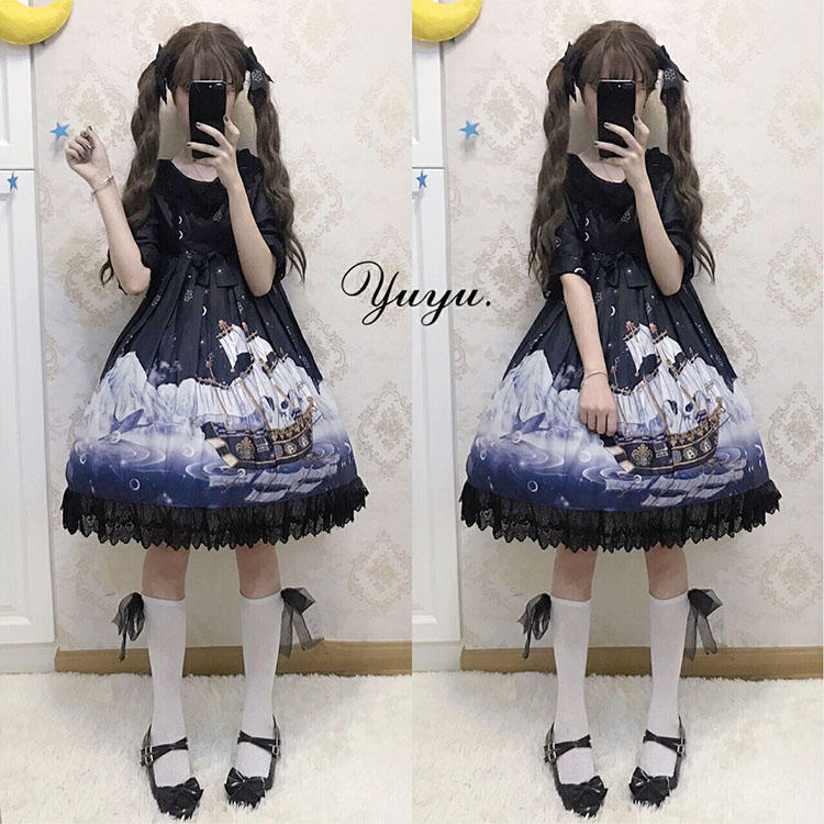 把中国文化穿在身上,洛丽塔油画