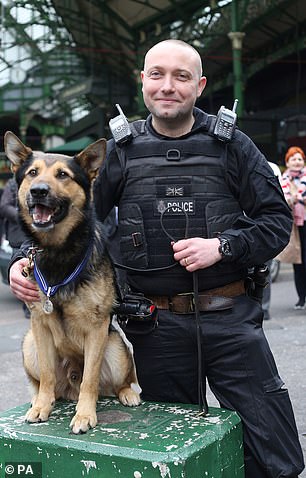 恐怖袭击里,7只警犬冷静战斗毫不畏惧,被授予官佐勋章