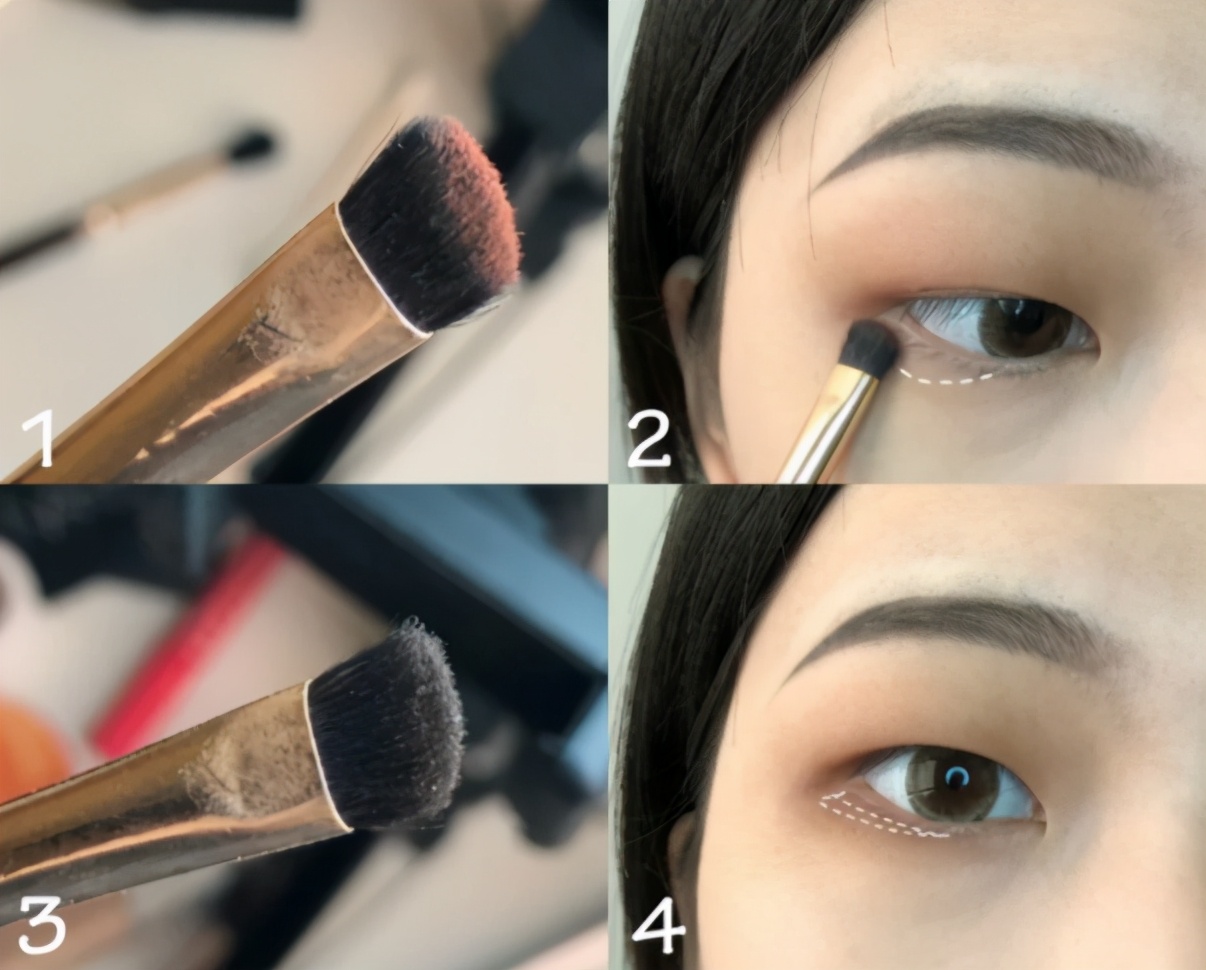 开眼角用什么颜色眼影,眼妆教程倒三角液体眼影