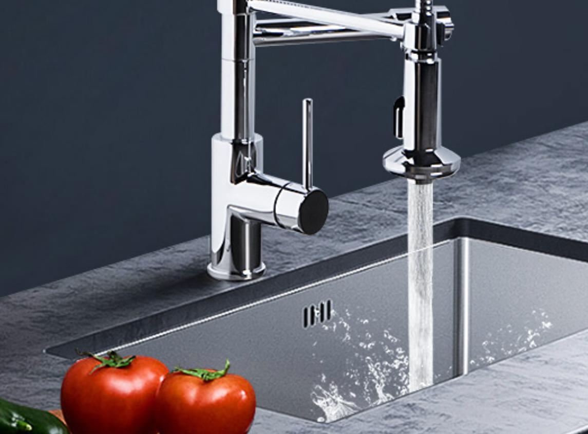 厨房折叠式龙头铜好还是不锈钢好,九牧厨房龙头33080和33132区别