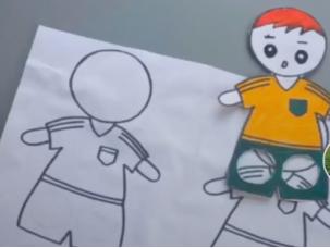 儿童手工制作桌上足球,指尖上的足球赛