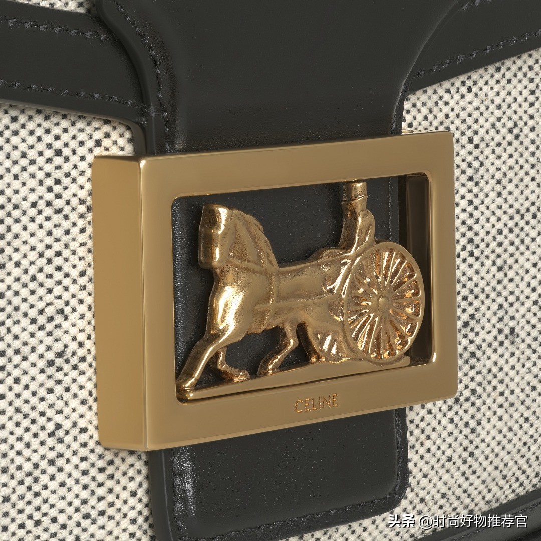 celine标志印花横款手袋,celine新款牛皮革手袋