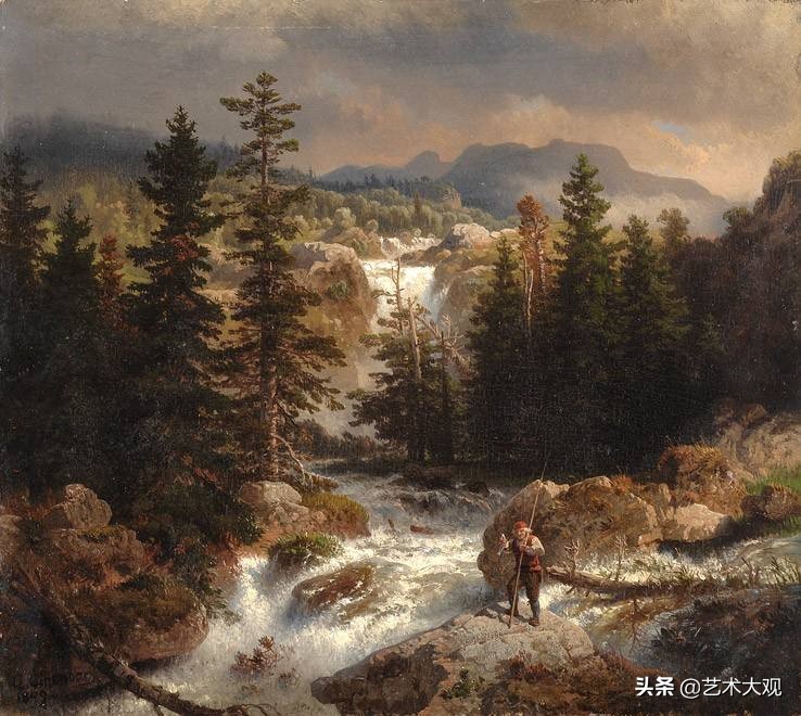 欧洲古典风景油画作品欣赏,德国古典画家风景油画作品