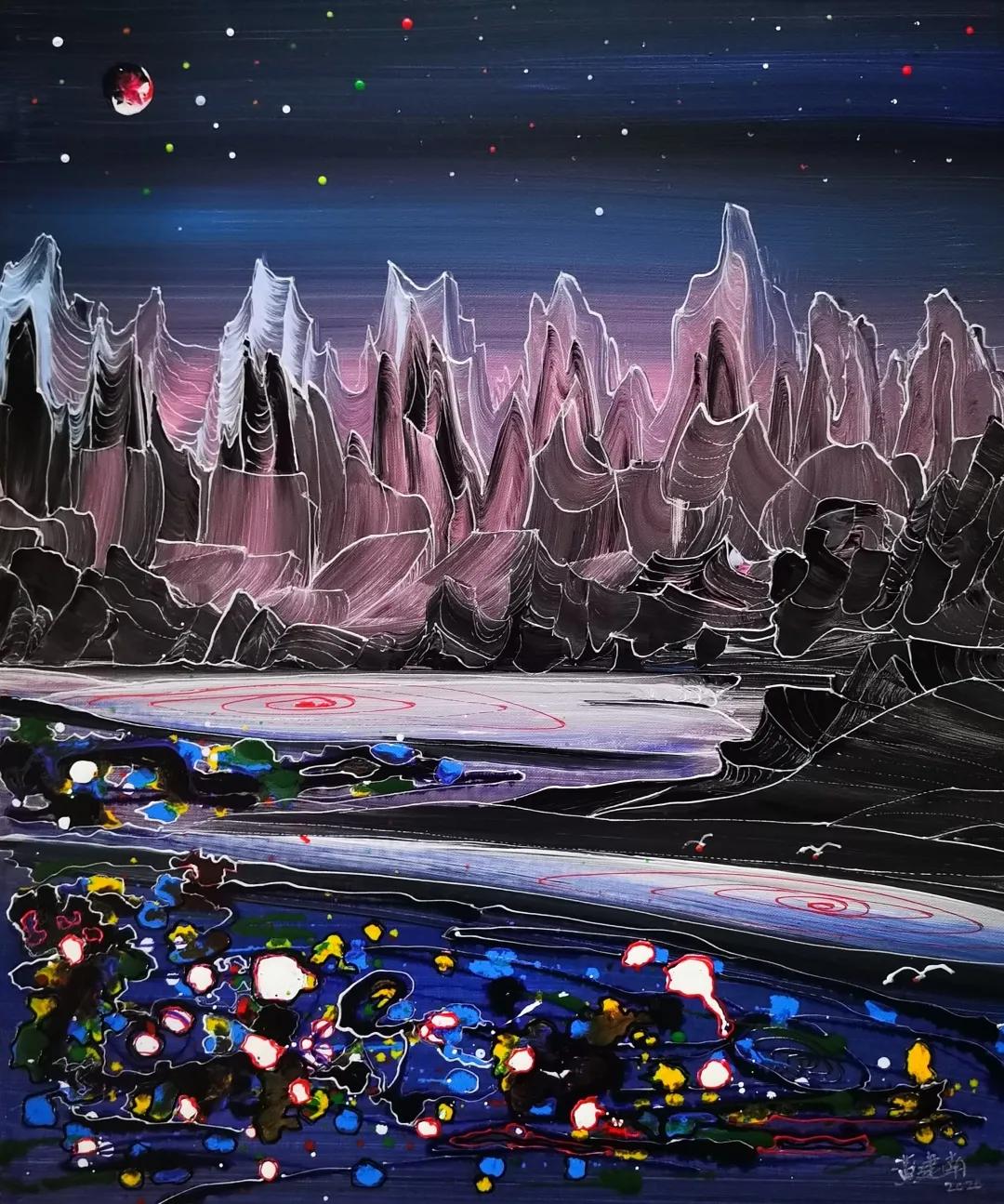 用画笔架起沟通桥梁“一带一路”人文与自然之美黄建南艺术展开幕