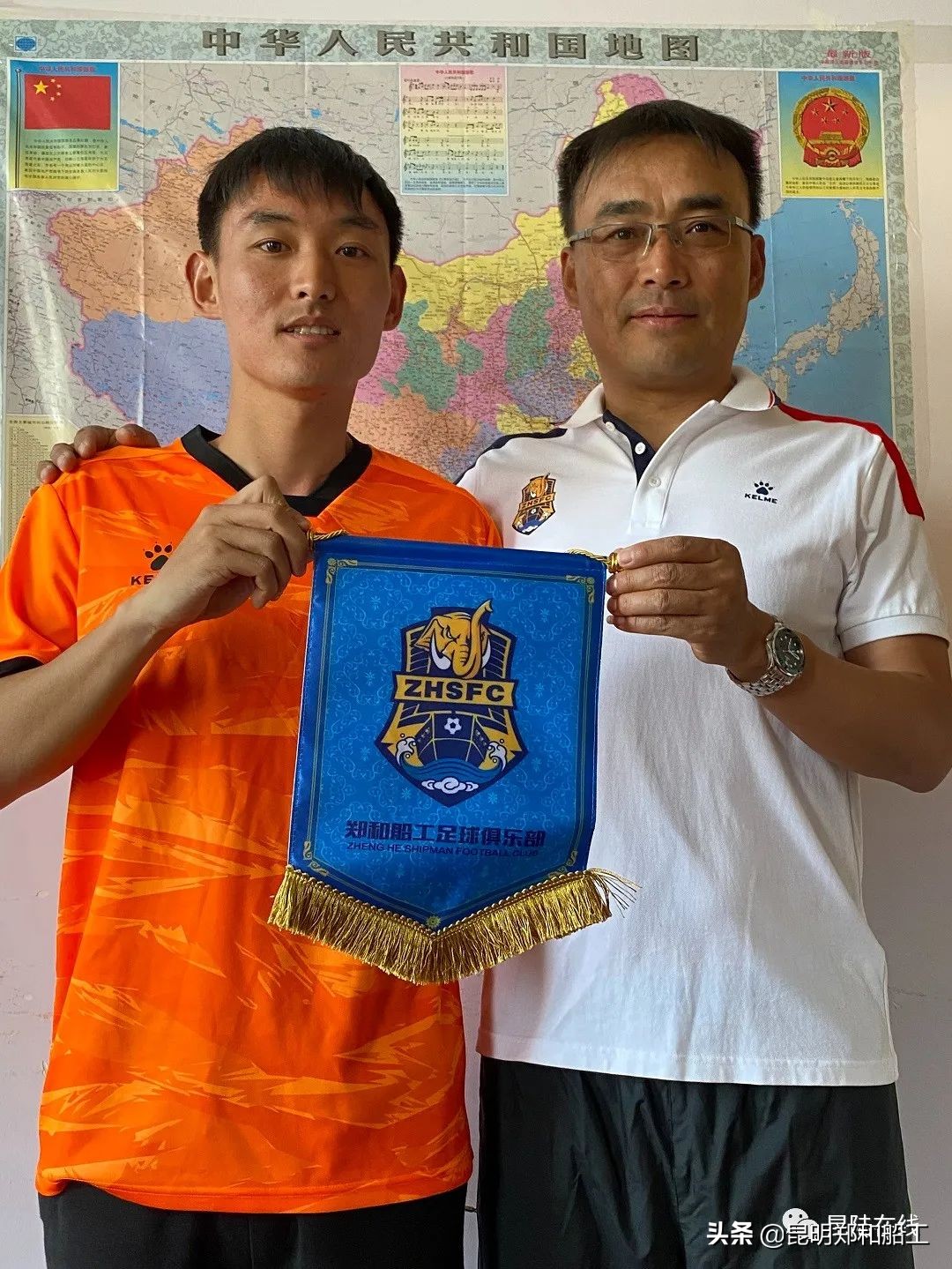 官宣|刘一江租借加盟昆明郑和船工足球俱乐部