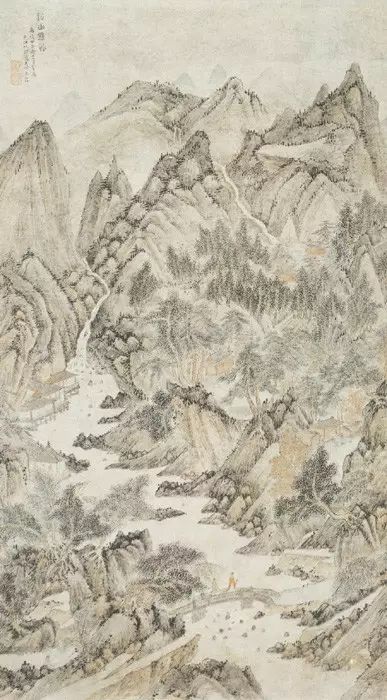 明代夏芷国画山水作品高清大图,明代100幅山水精品赏析第二辑