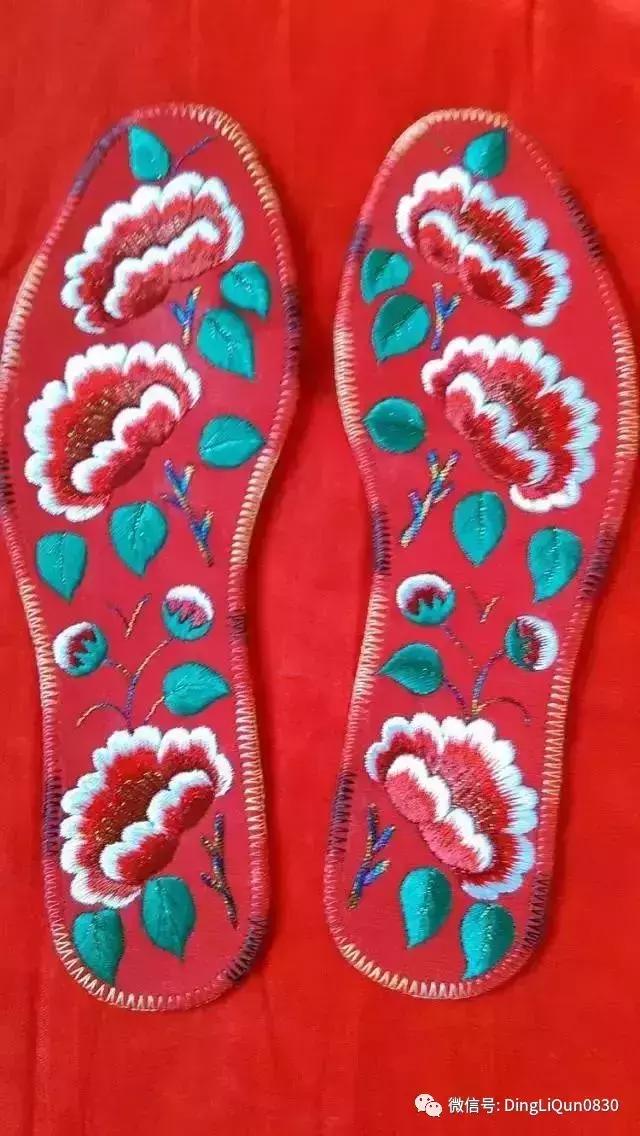 鞋垫手工刺绣最好看复杂的图案,刺绣作品展示简单
