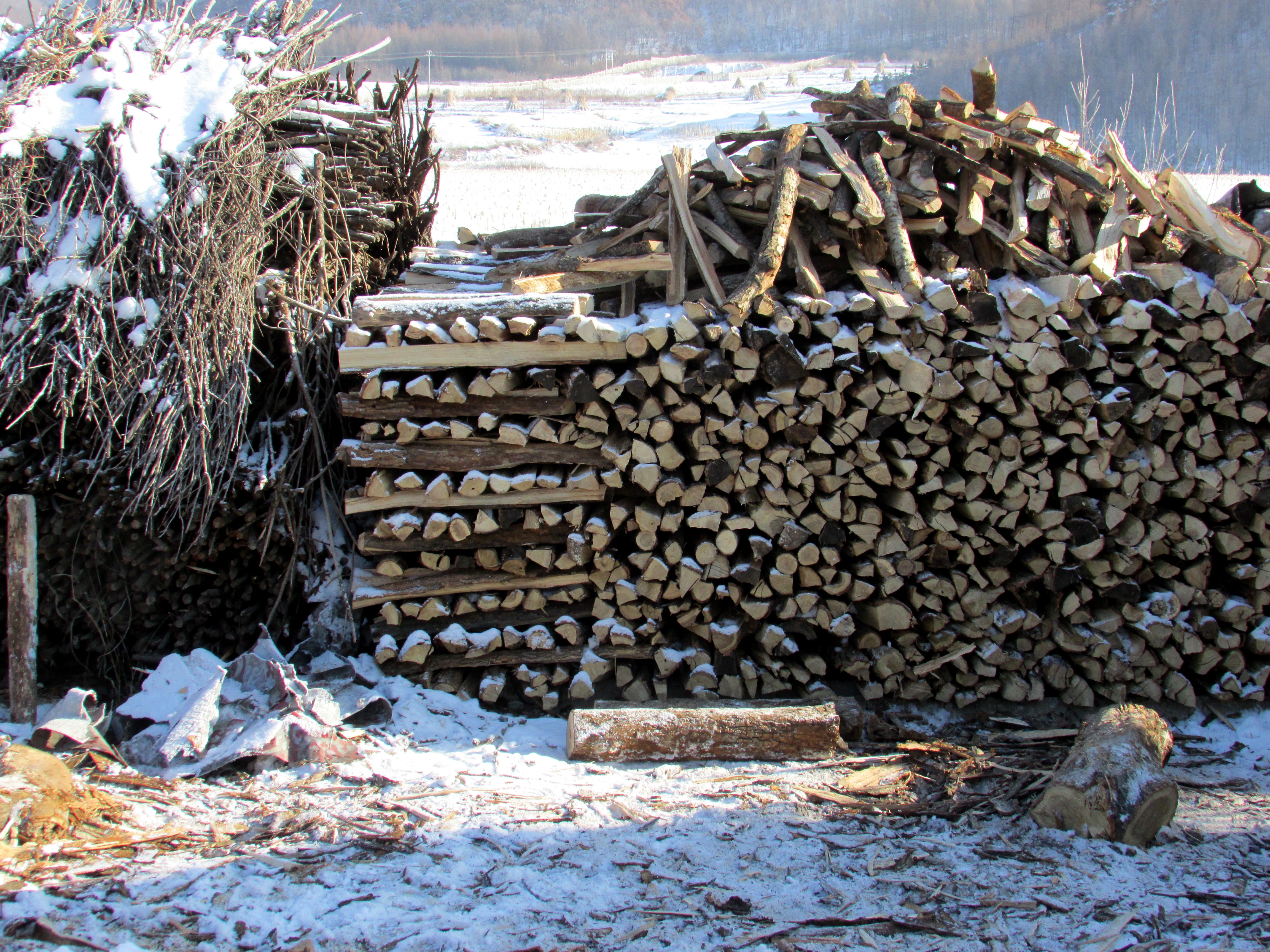本溪湖里村冬季景色,本溪湖里村景色视频