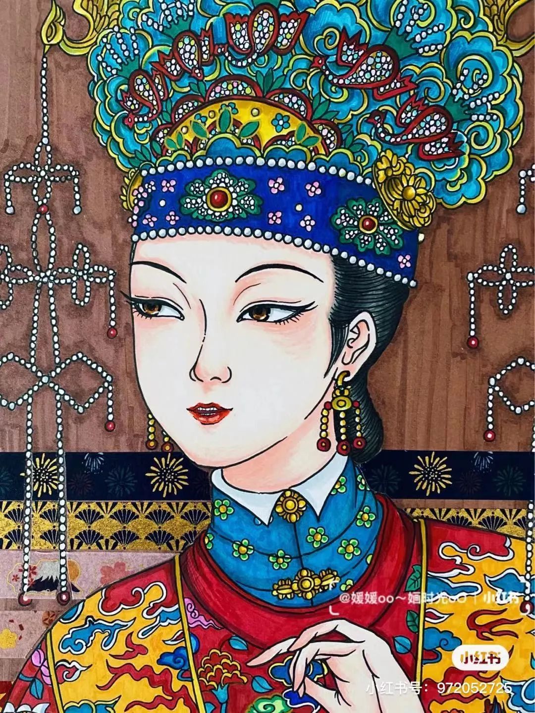 色彩装饰画简单好看马克笔,色彩对比强烈的马克笔装饰画