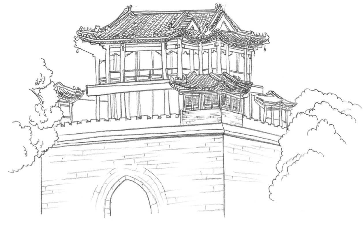 零基础风景速写教程,速写画风景初学者