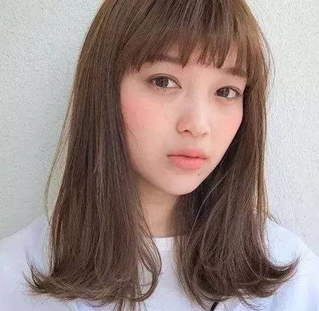 长脸型中长发烫发图片大全,小脸型中长发烫发