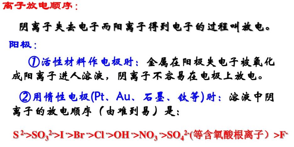电解技术基础知识,电解池口诀顺口溜