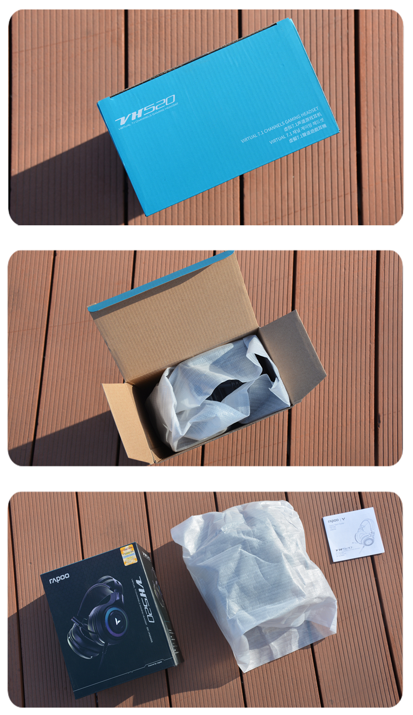 雷柏vh500耳机立体声,雷柏VH650RGB游戏耳机