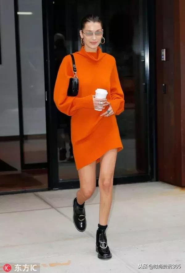 奚梦瑶穿短靴子,奚梦瑶高筒靴穿搭