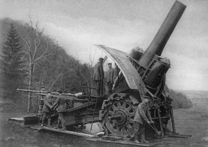 二战时期最恐怖的五大巨炮,老照片一战各国服役的恐怖巨炮