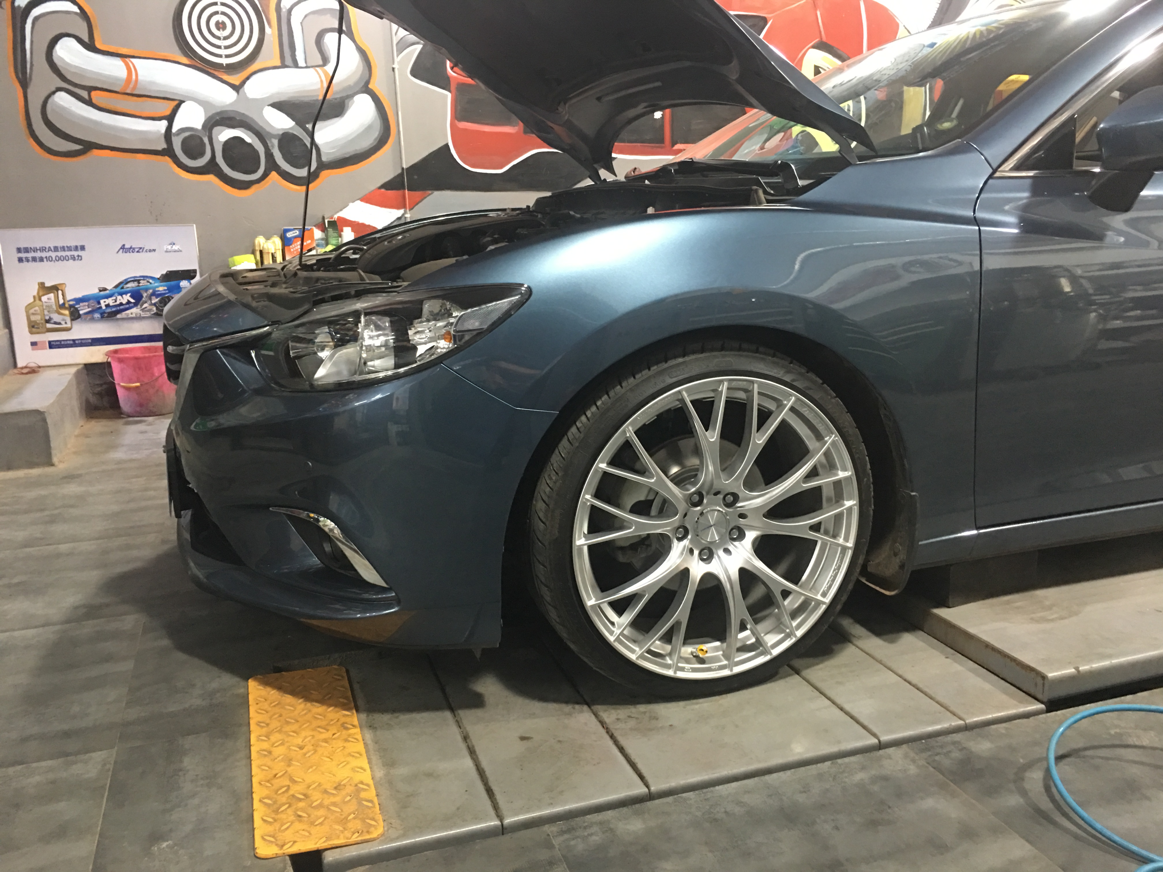 马自达阿特兹改装绞牙避震价格,2018款马自达阿特兹2.5轮毂改装