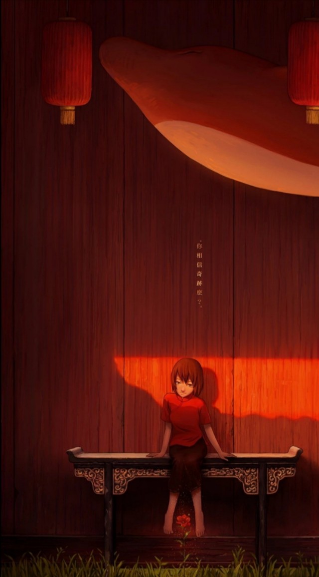 大鱼海棠高清壁纸女,大鱼海棠台词壁纸