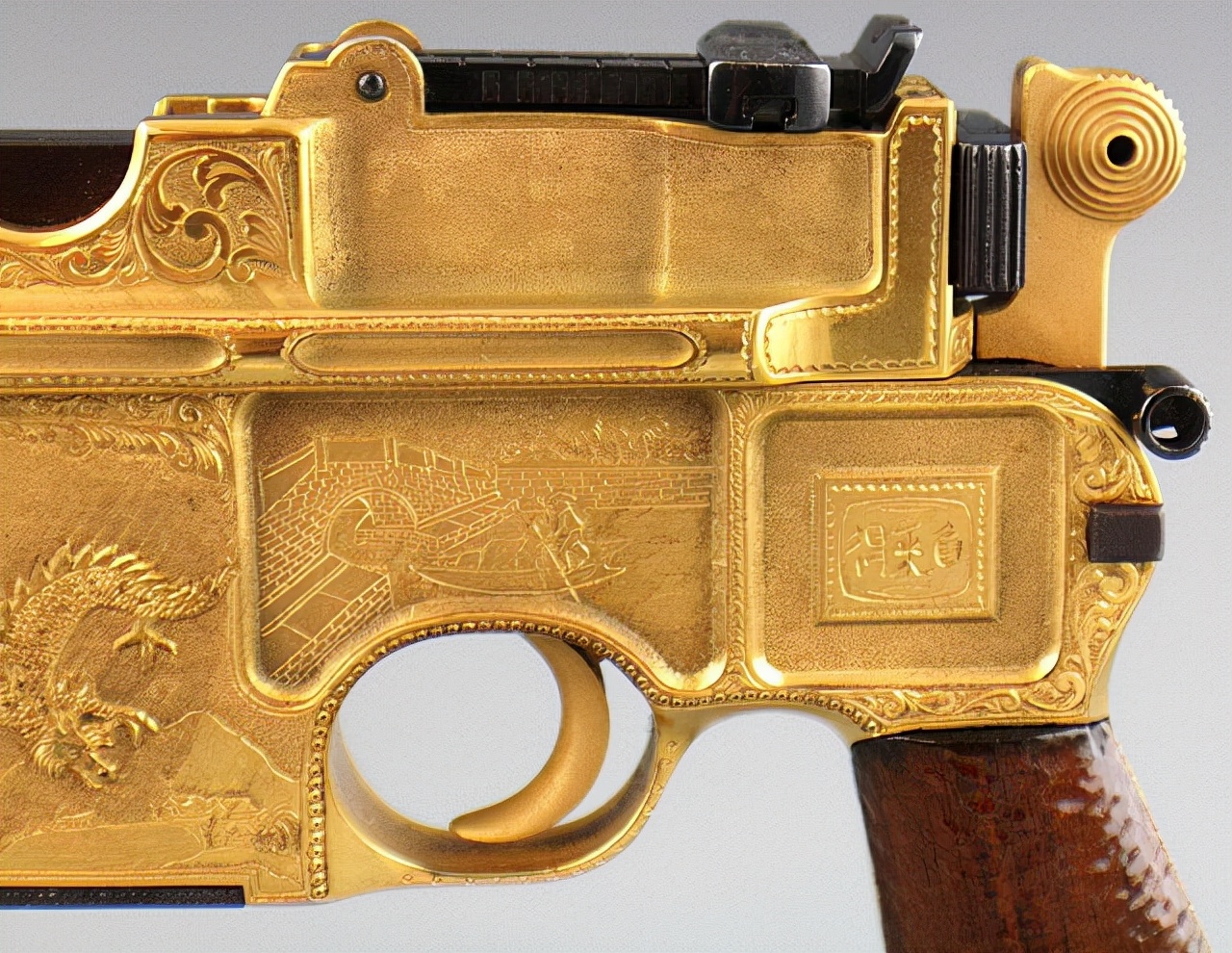 苏式驳壳枪,中国仿制的二十响驳壳枪