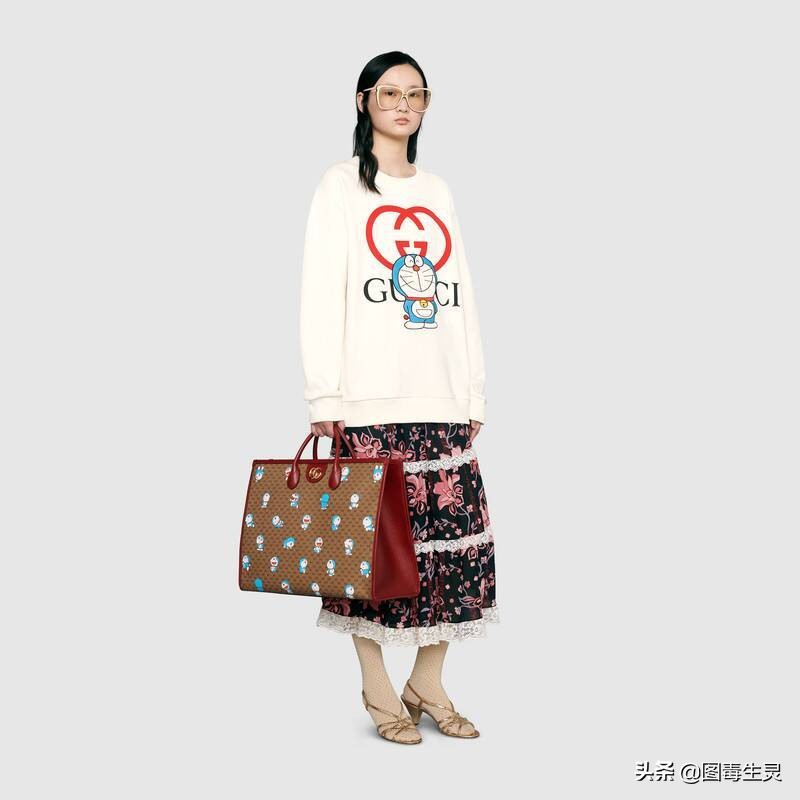 蓝胖子哆啦a梦的图片,哆啦a梦古驰联名蓝胖子