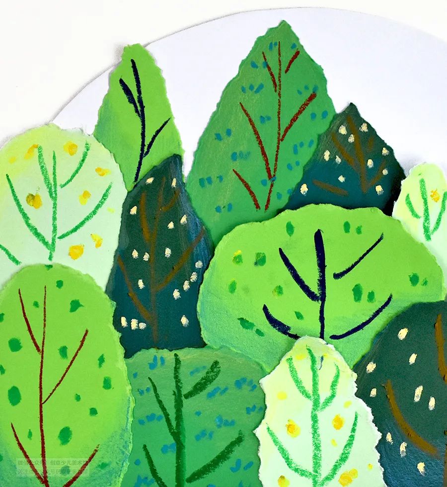 儿童画教程7-10岁风景画秋天主题,秋天简单色块儿童画