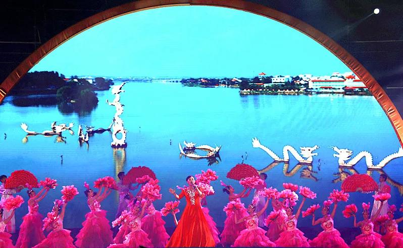 淮阳龙湖风景区荷花盛开,淮阳荷花风景区