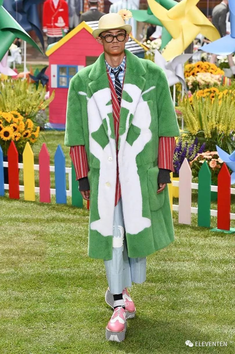 thombrowne2018男装,ThomBrowne2018春夏男装闭场造型