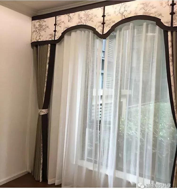 新中式25公分的帘头造型,新中式帘头尺寸