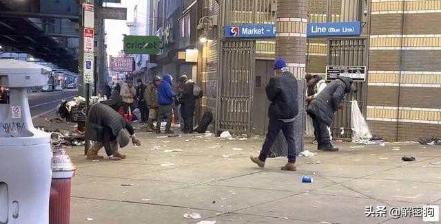 美国费城街头宛如丧尸电影原视频,最新费城肯辛顿大街丧尸视频