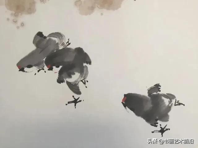 墨豪国画小鸡,墨豪画鸡创作过程