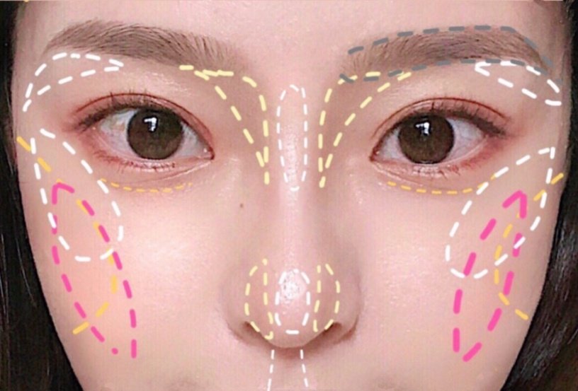 化妆师不同脸型腮红画法教程,化妆师面部修容阴影教程