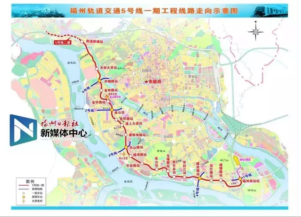 福州地铁五号线荆溪新城,福州地铁5号线闽侯段开通了吗