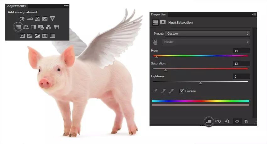 ps小猪怎么做,ps怎么合成驴子