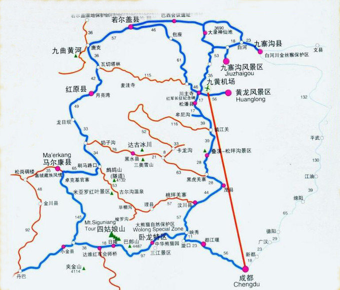 绵阳到黄龙九寨沟旅游攻略,黄龙九寨沟乘车最佳路线