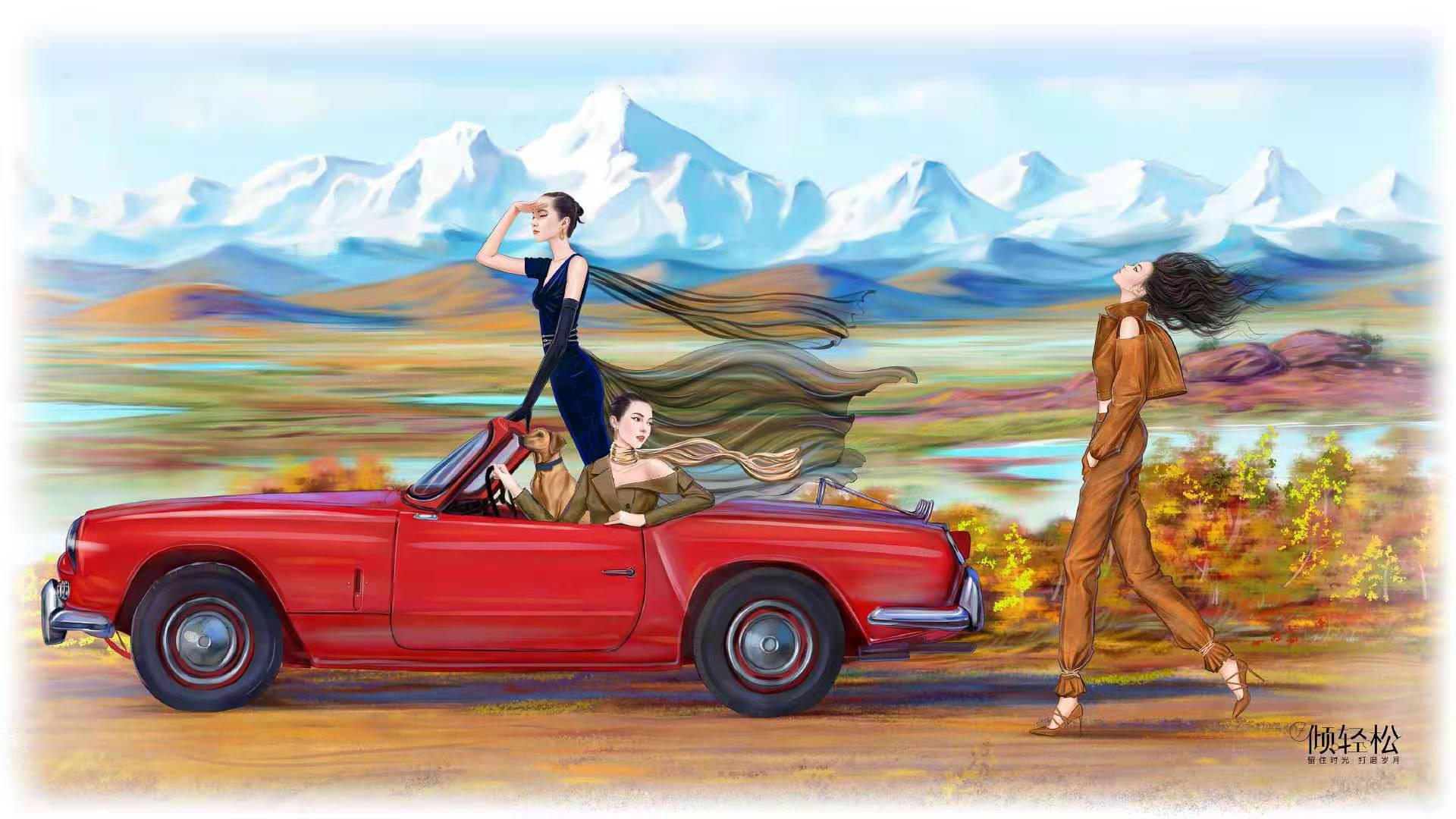 欣喜若狂主题画,喜出望外图画