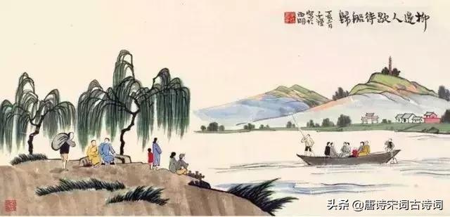 丰子恺春天的画解读,春日的诗配画