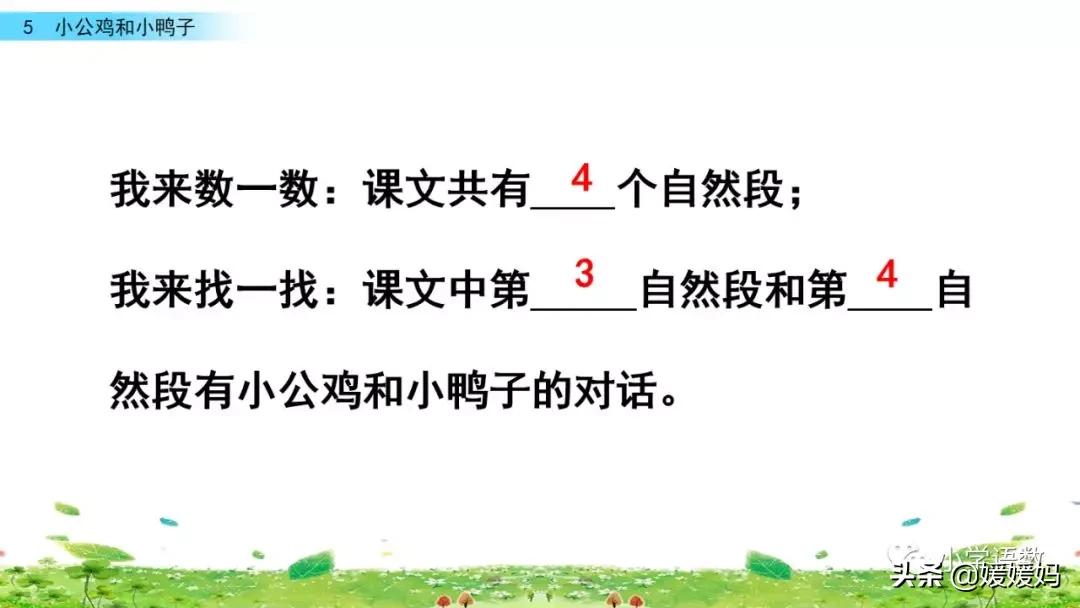 一年级小公鸡和小鸭子仿写句子,一年级小公鸡和小鸭子的看图写话