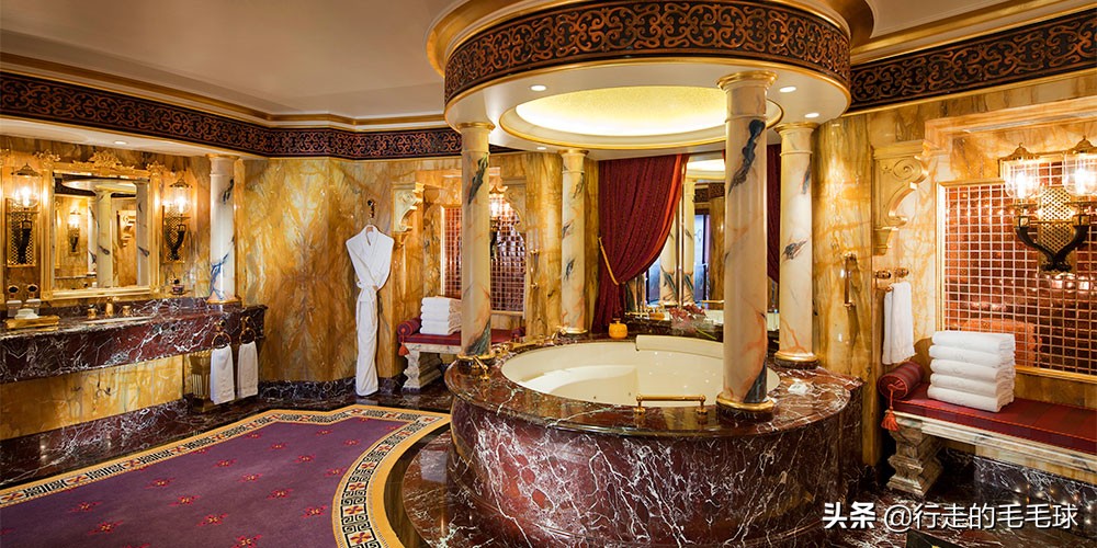最顶级豪华的迪拜帆船七星级酒店,迪拜七星级帆船酒店最豪华的房间