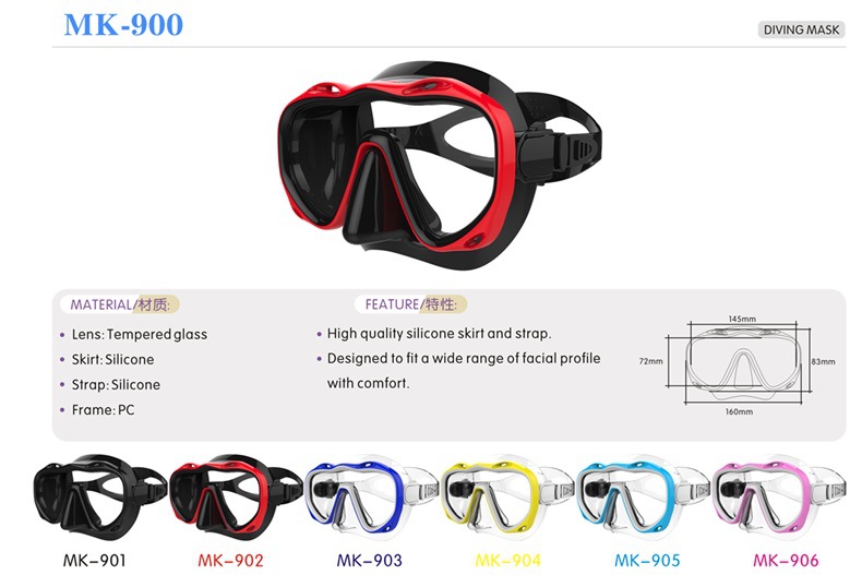 成人潜水防雾眼镜,塑料潜水眼镜