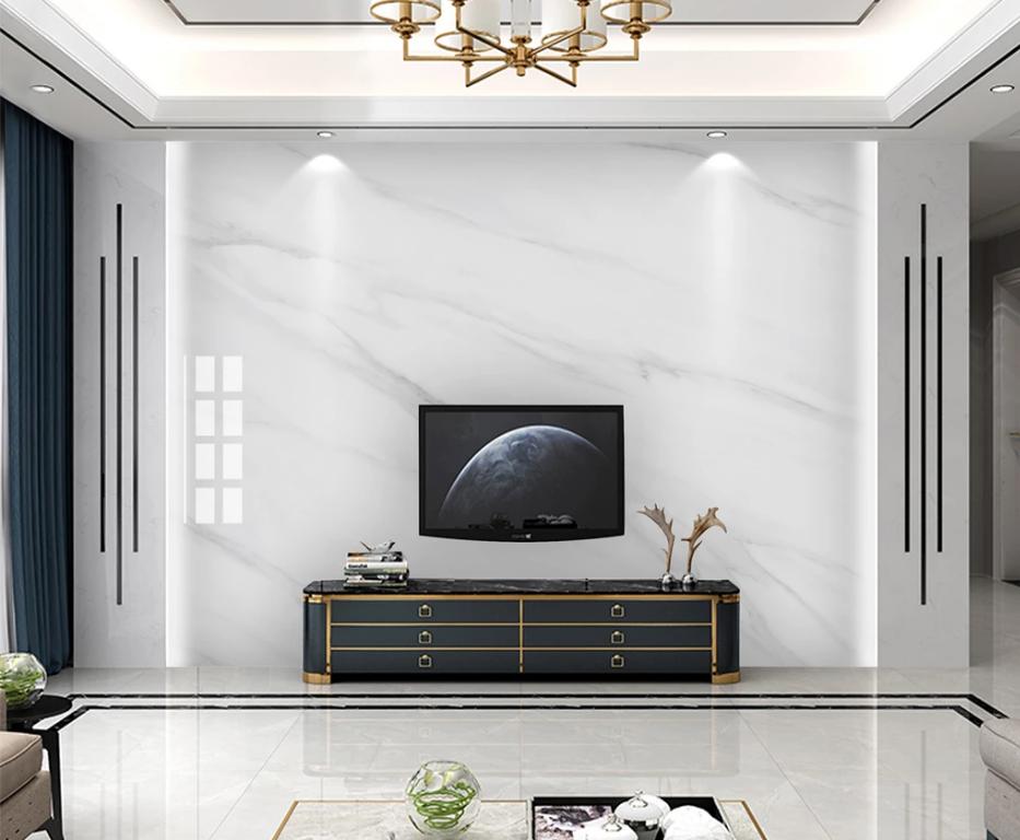 石材背景墙瓷砖颜色搭配效果图,极简大理石瓷砖背景墙效果图