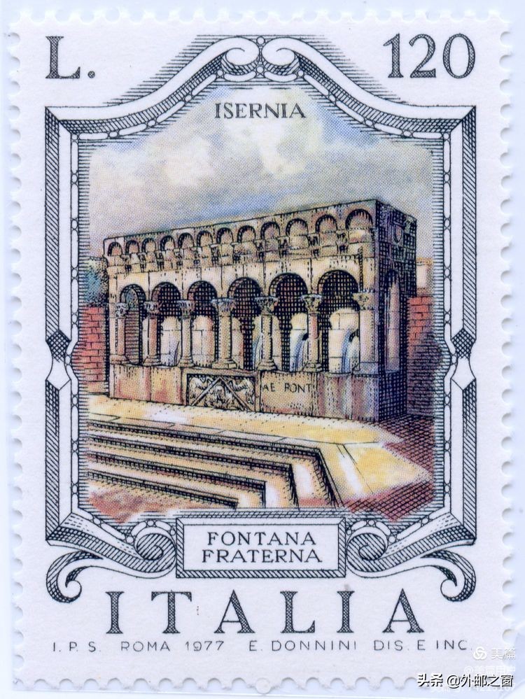 意大利1998年发行雕刻版邮票,意大利存世18个月的邮票