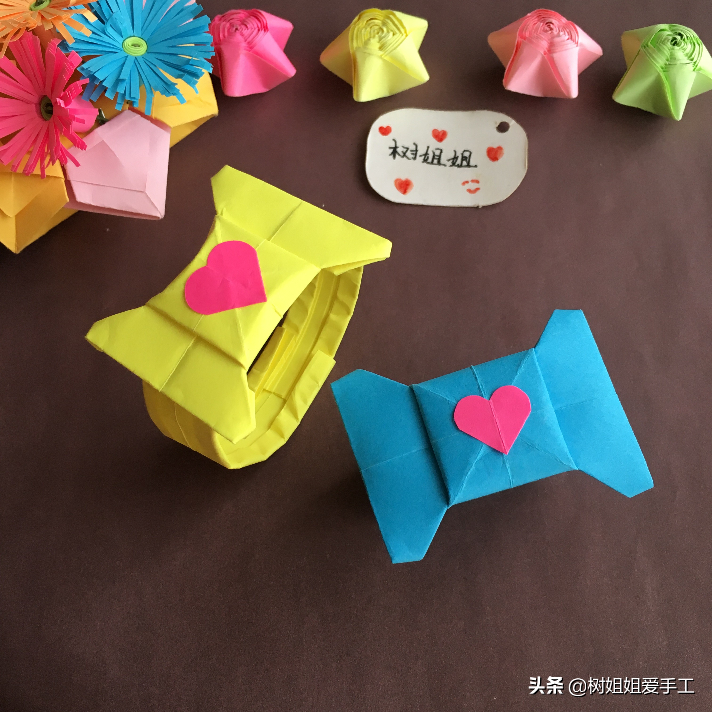 蝴蝶结戒指折纸教程慢动作,蝴蝶结戒指折纸教程