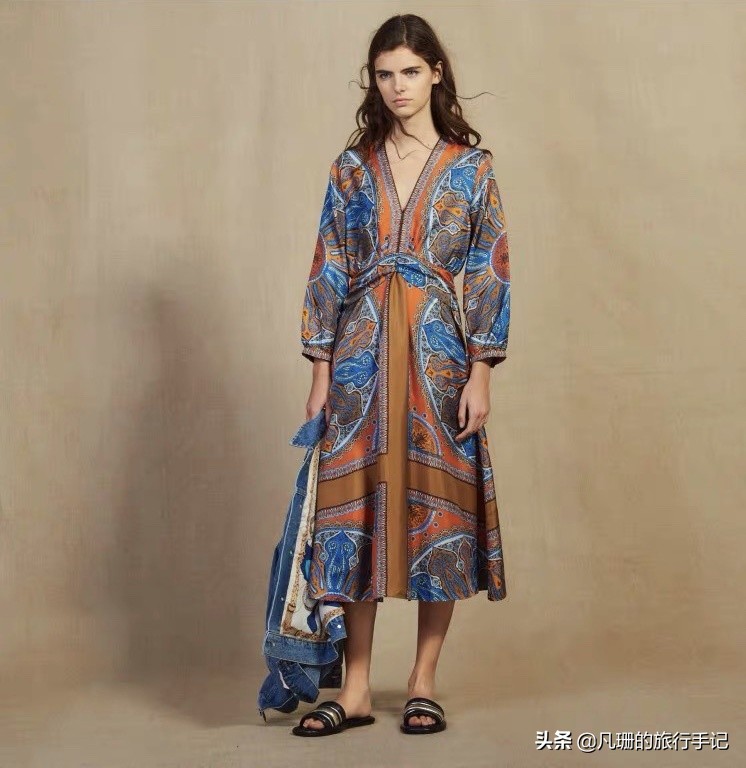 度假风绿色连衣裙,法式桔梗仙女裙​