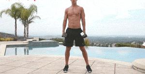 在家跟着练哑铃全身训练教程,一对哑铃练遍全身