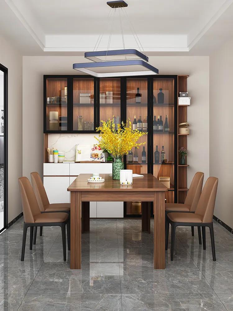 “新中式”伸缩实木餐桌一出,大圆桌过时了!整洁美观,太机智了