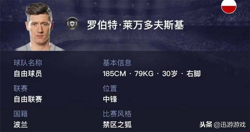 《实况足球》低调的巨星莱万多夫斯基，朴实无华但高效好用