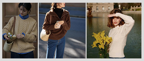 没有什么比羽绒更温暖,同样是温暖感十足的毛衣