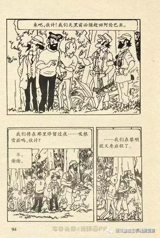 丁丁历险记之丁丁在刚果,丁丁历险记丁丁被石头绊倒