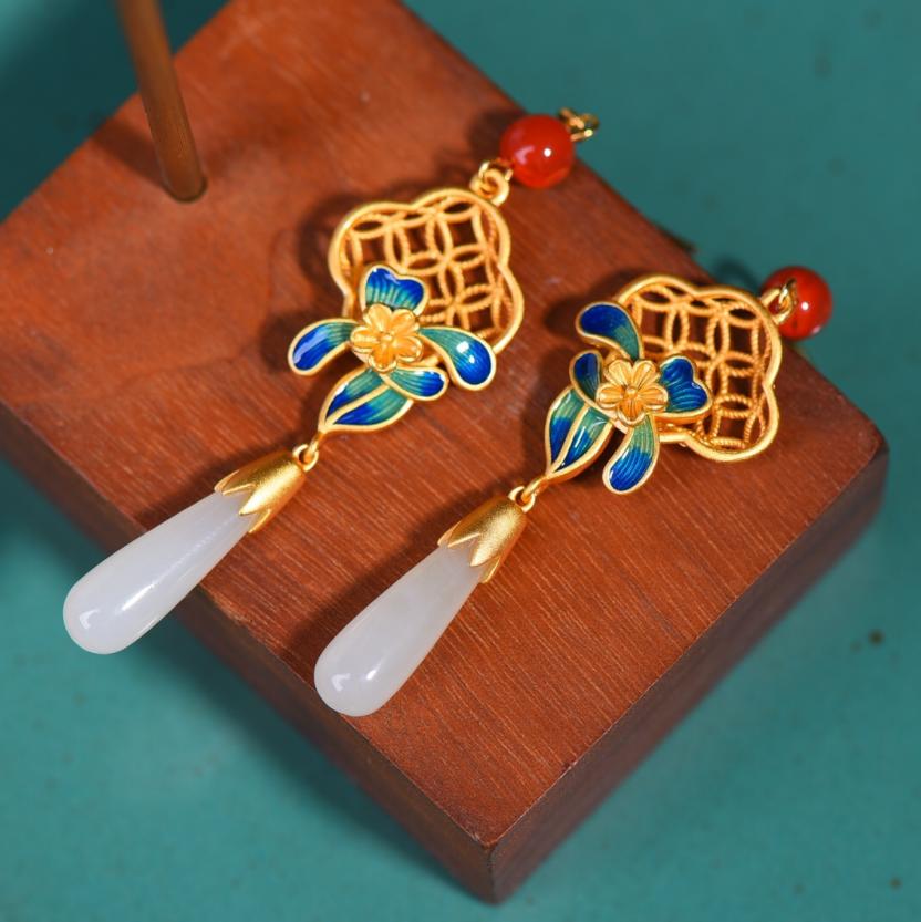 国潮风首饰视频,国潮风首饰黄金