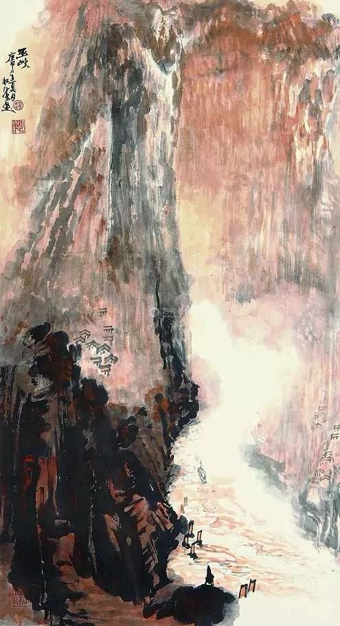 赵松涛人物画欣赏,临摹赵松涛山水画